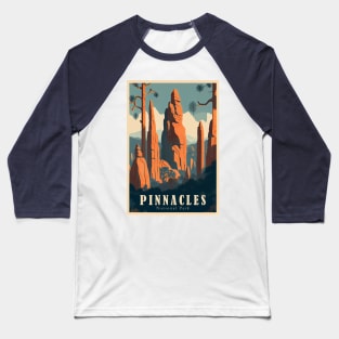 Pinnacles National Park Travel Poster Baseball T-Shirt